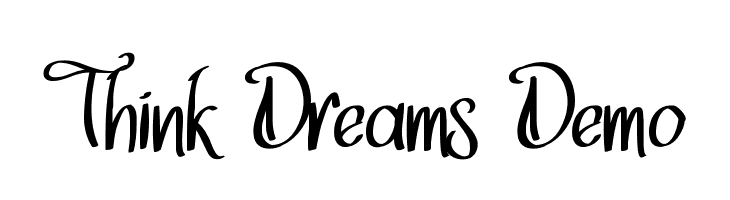 Think Dreams Demo  フリーフォントのダウンロード