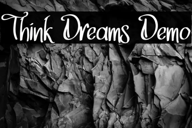 Think Dreams Demo Font examples