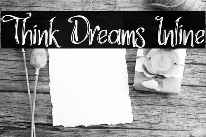 Think Dreams Inline Caratteri examples