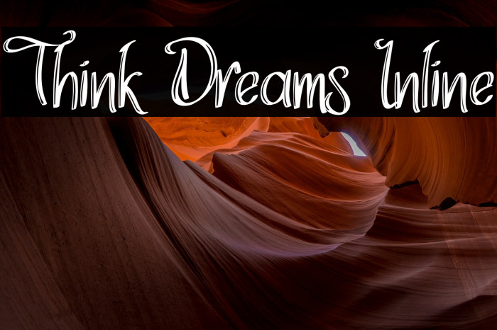 Think Dreams Inline Caratteri examples