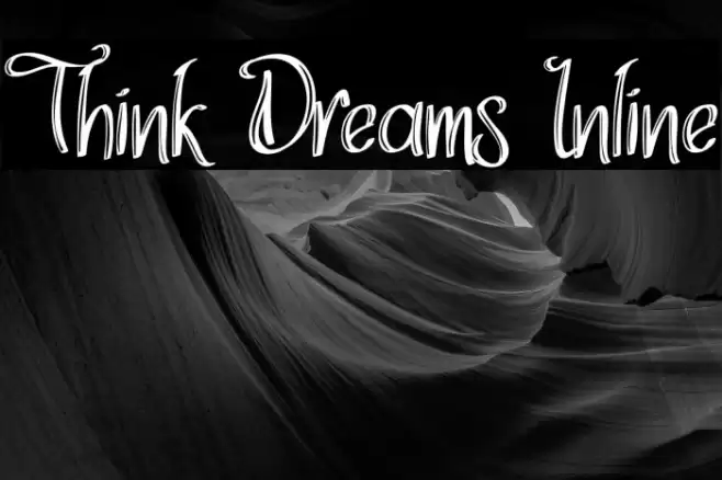 Think Dreams Inline Caratteri examples