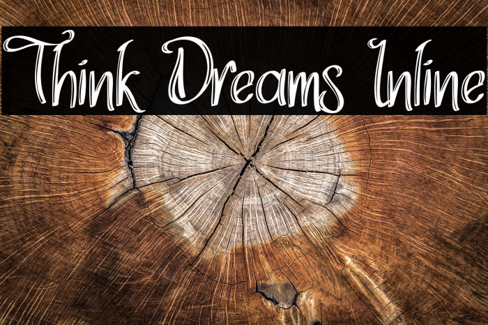 Think Dreams Inline Caratteri examples