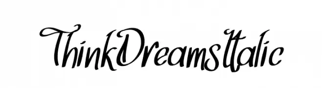 Think Dreams Italic  Frei Schriftart Herunterladen