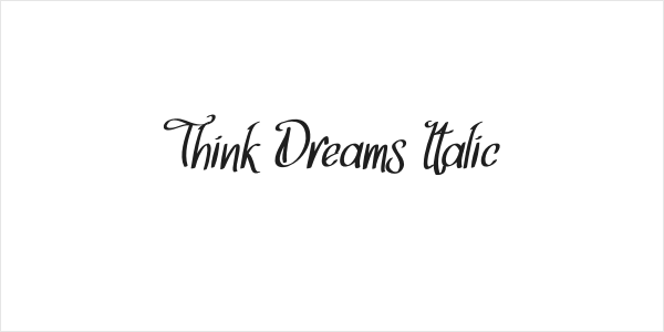 Think Dreams Italic Logo