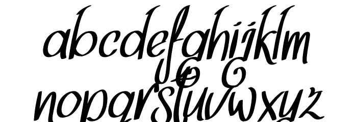 Think Dreams Italic फ़ॉन्ट लोअरकेस