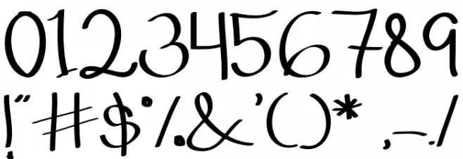 Think Dreams Font OTHER CHARS