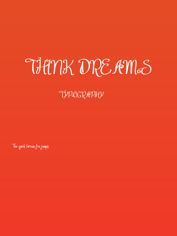 Think Dreams Poster