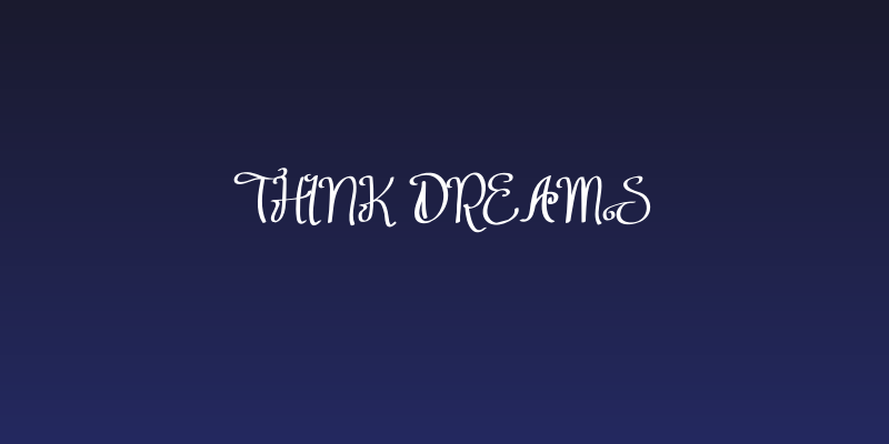Think Dreams Social Header