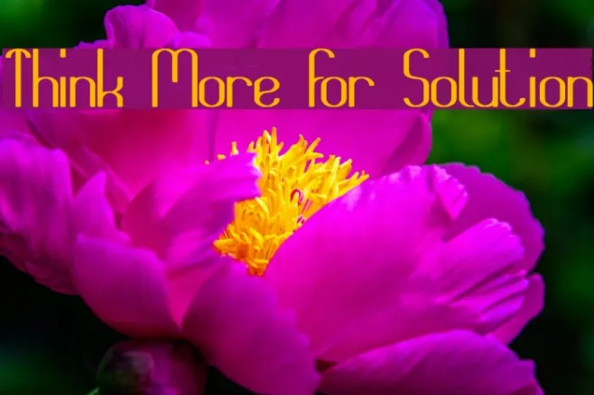 Think More For Solution Example 1