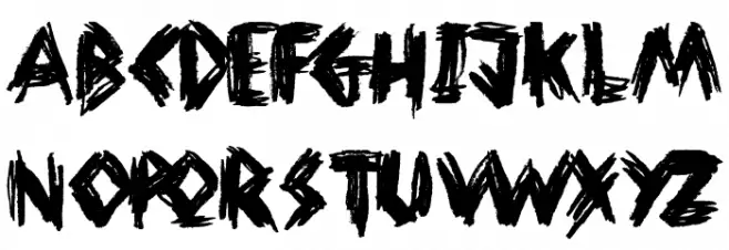 Think Nothing Schriftart Groß