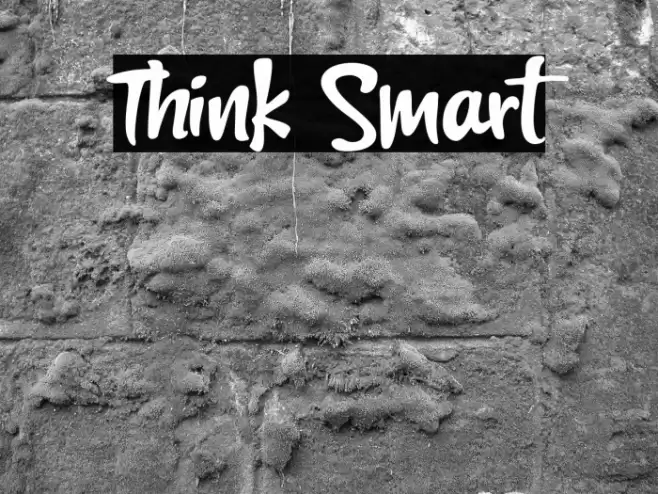 Think Smart Font examples