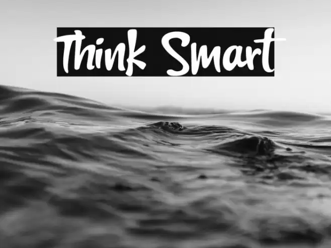 Think Smart Font examples