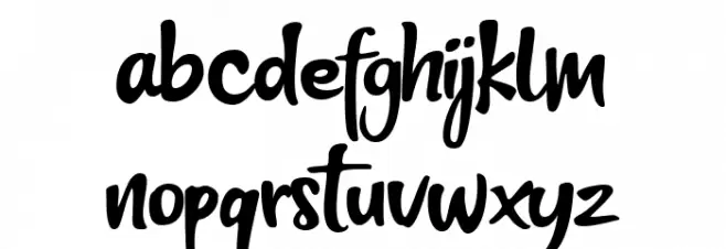 Think Smart Font LOWERCASE