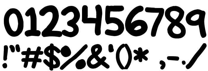 Think Thick Font OTHER CHARS