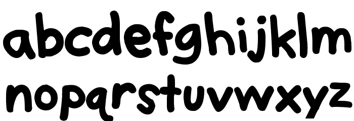 Think Thick Font LOWERCASE