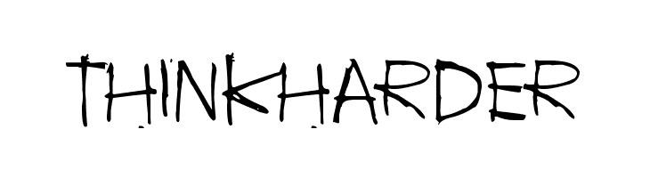 Think harder  フリーフォントのダウンロード
