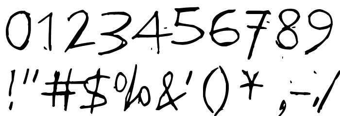 Think harder Font OTHER CHARS