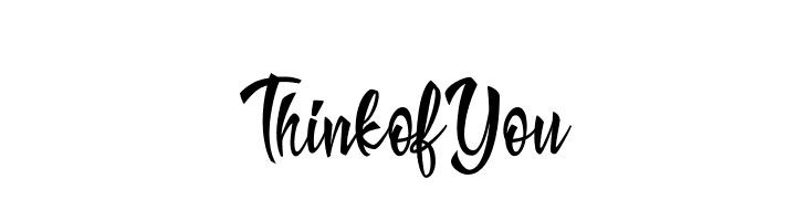 Think of You  Descarca Fonturi Gratis