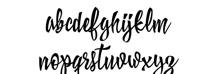 Think of You Font LOWERCASE