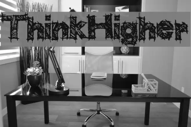 ThinkHigher Font examples