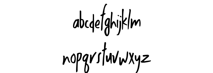 ThinkLight Font LOWERCASE