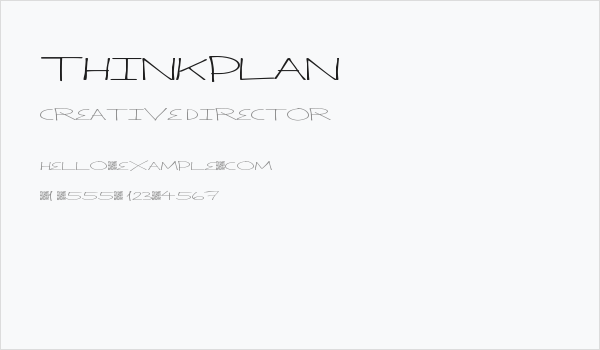 ThinkPlan Business Card