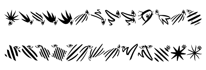 Thinkbats Font LOWERCASE