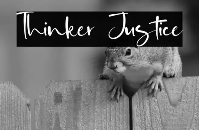Thinker Justice Font examples