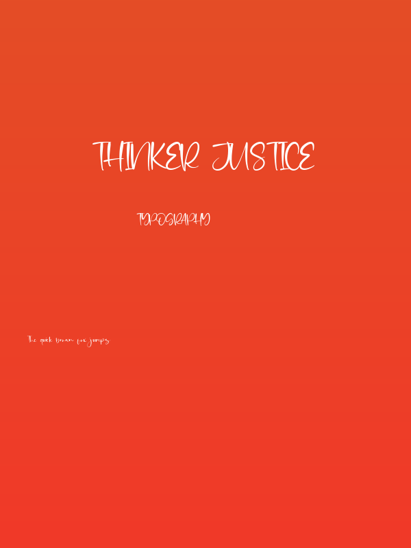 Thinker Justice Poster