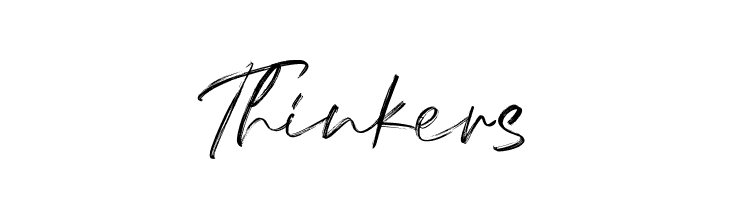 Thinkers  Frei Schriftart Herunterladen