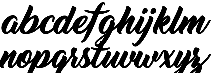 Thinking Of Betty Font LOWERCASE.