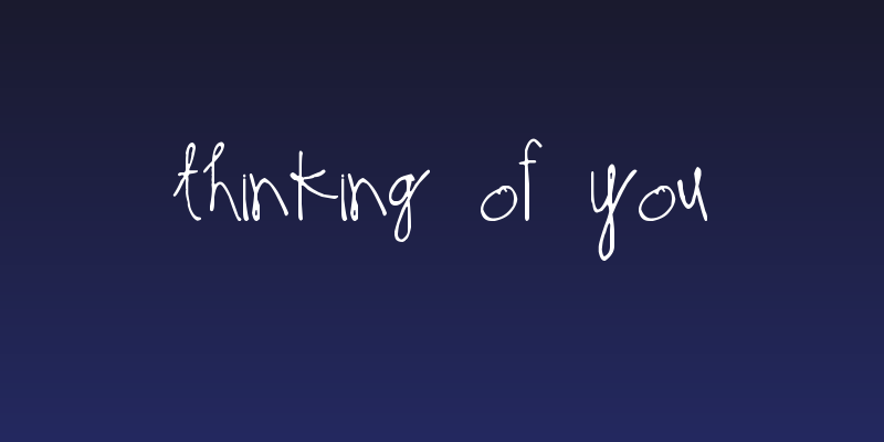 Thinking of You Social Header