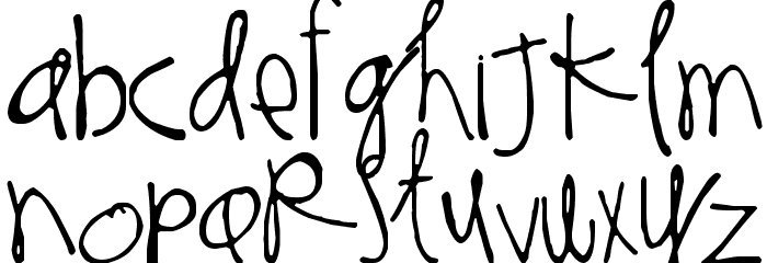 Thinking of You フォント 小文字