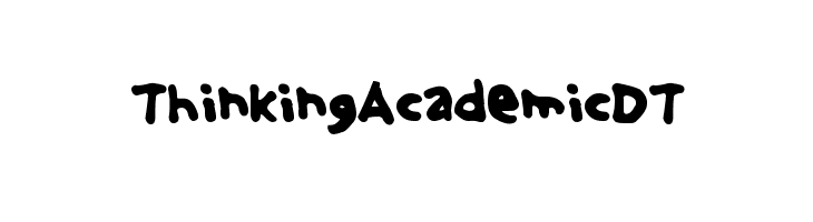 ThinkingAcademicDT  フリーフォントのダウンロード