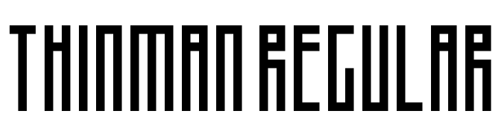 Thinman Regular Шрифта