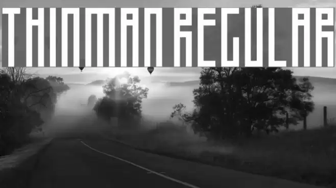 Thinman Regular Шрифта examples