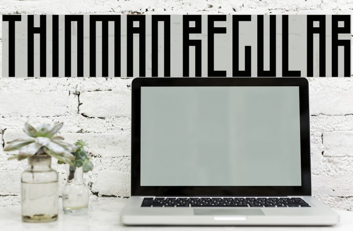 Thinman Regular Font examples
