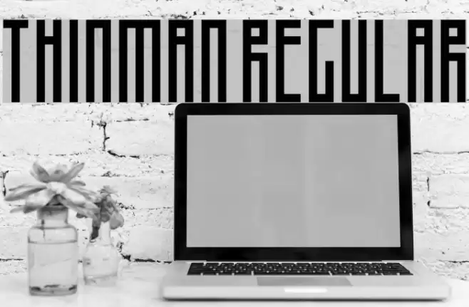 Thinman Regular Шрифта examples