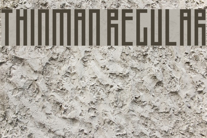 Thinman Regular Font examples