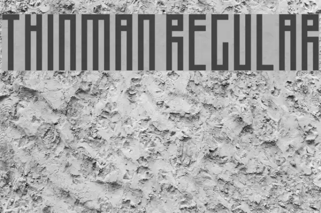 Thinman Regular Шрифта examples
