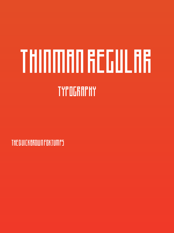 Thinman Regular Poster