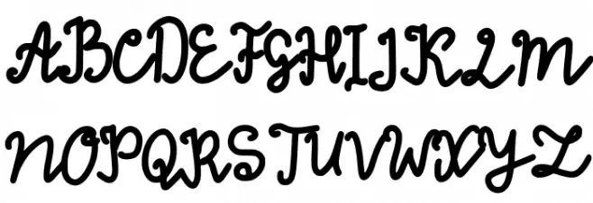 Thinna Bell Schriftart Groß