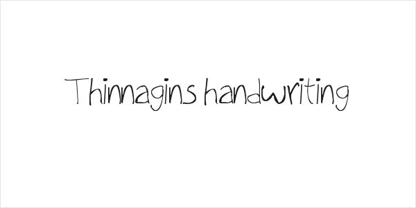 Thinnagins handwriting Logo