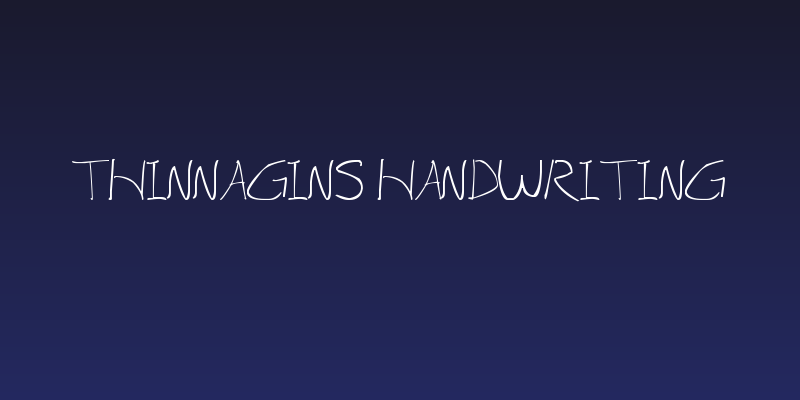 Thinnagins handwriting Social Header