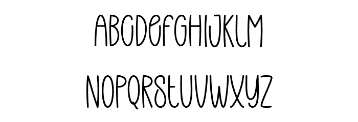 Thinner Quality Font UPPERCASE