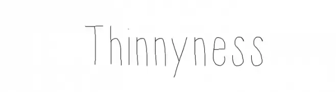 Thinnyness  Fuentes Gratis Descargar