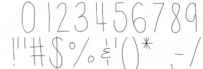 Thinnyness Font OTHER CHARS