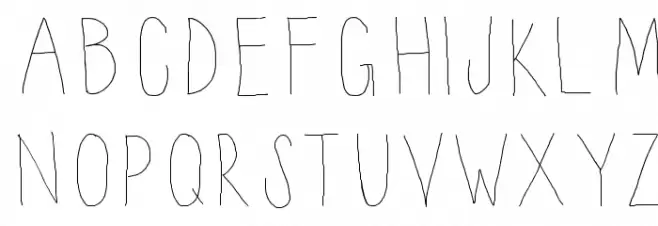 Thinnyness 字体 大写