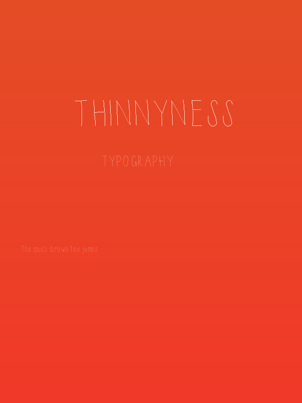 Thinnyness Poster