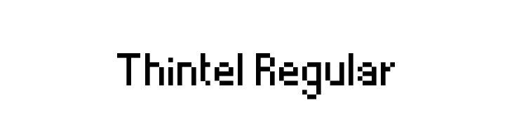 Thintel Regular  Frei Schriftart Herunterladen